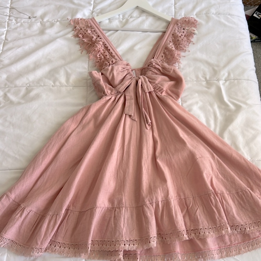 Peixoto Farrah Dress Dusty Desert Rose M
